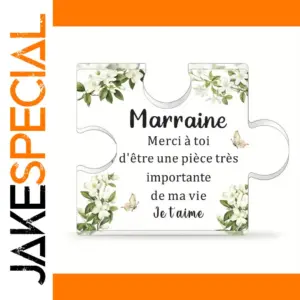 Elegant French-Printed Acrylic Puzzle for Godmother