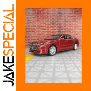Red BMW I7 1:32 Scale Diecast Model