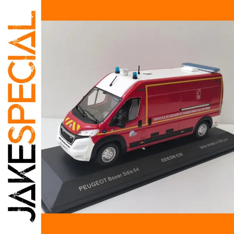 Discover the Elegance of the Diecast Peugeot SDIS 64 Fire Engine Model 1 92b39b99110e4a4689f82fad product image