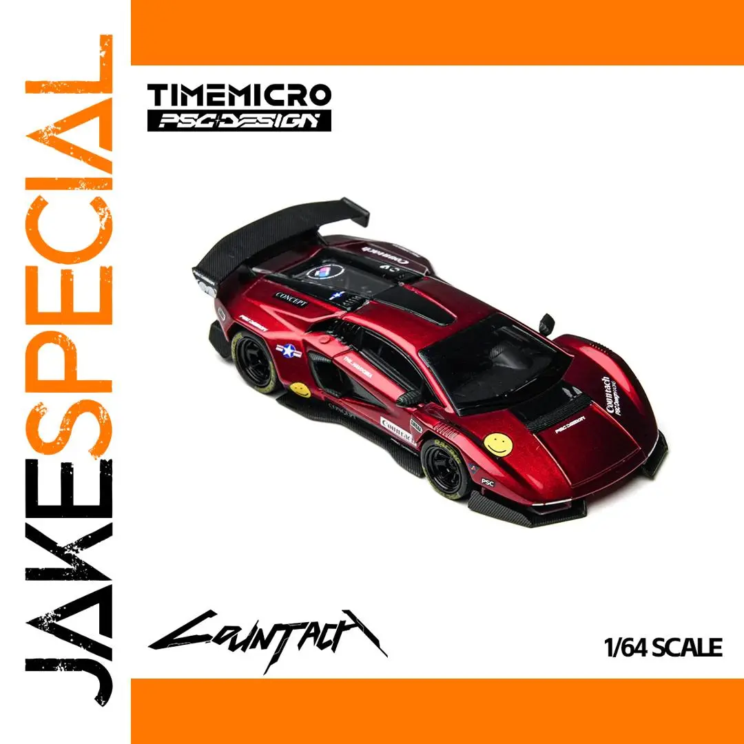 Scarlet Countach V Alloy Diecast Model 1:64 Scale 1 Scarlet Countach V Alloy Diecast Model 1:64 Scale