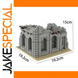 WW2 Battlefield Ruins Model Kit with 682 Pieces