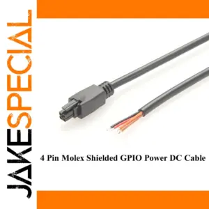 Black 4-Pin Molex Micro-Fit 3.0 Power Cable 1.5m