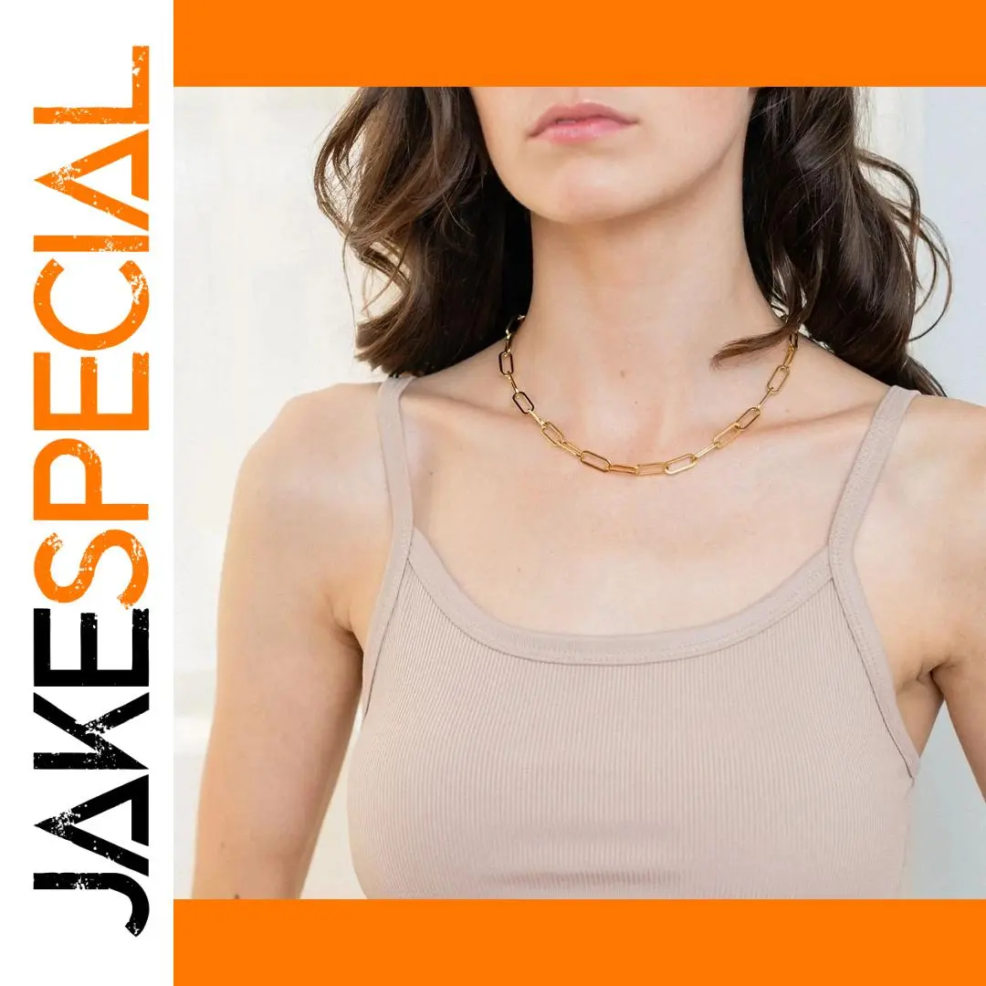 Stainless Steel Paperclip Necklace 1 Stainless Steel Paperclip Necklace