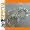 Vintage Silver or Gold Drop Earrings 2cm x 1.5cm