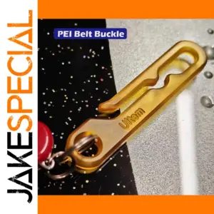 CNC PEI Belt Buckle with Metal Ring