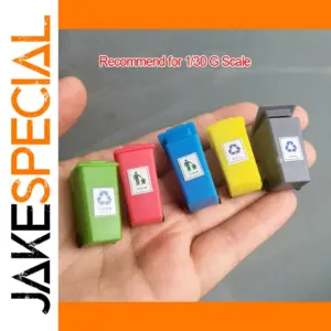 G Scale Miniature Trash Can Model for Layouts