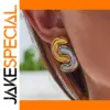 Stainless Steel Double Color Earrings for Women