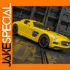 Yellow Mercedes Benz SLS AMG Model 1:32 Diecast