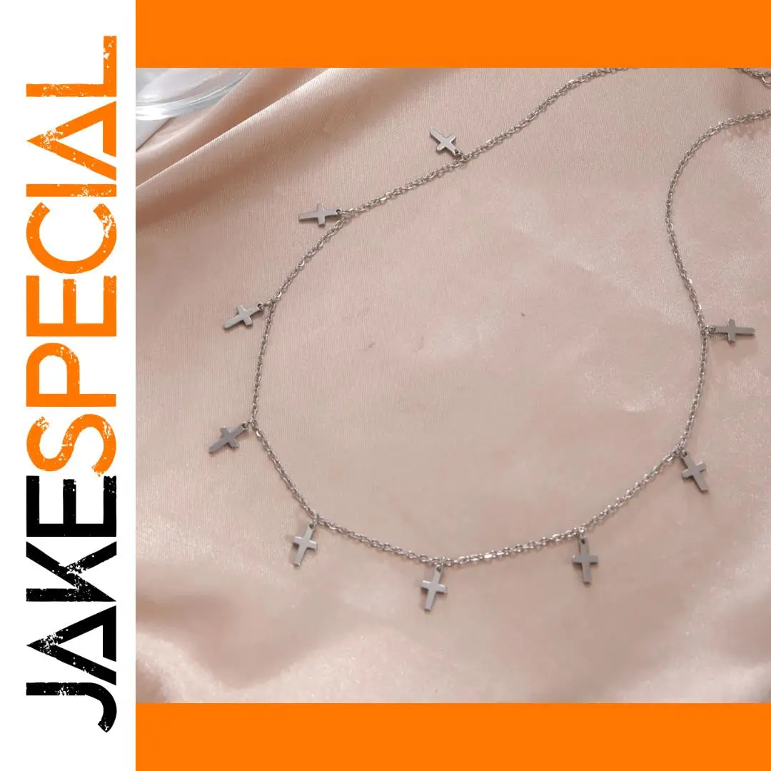 Elegant Stainless Steel Cross Necklace for Women 1 Elegant Stainless Steel Cross Necklace for Women