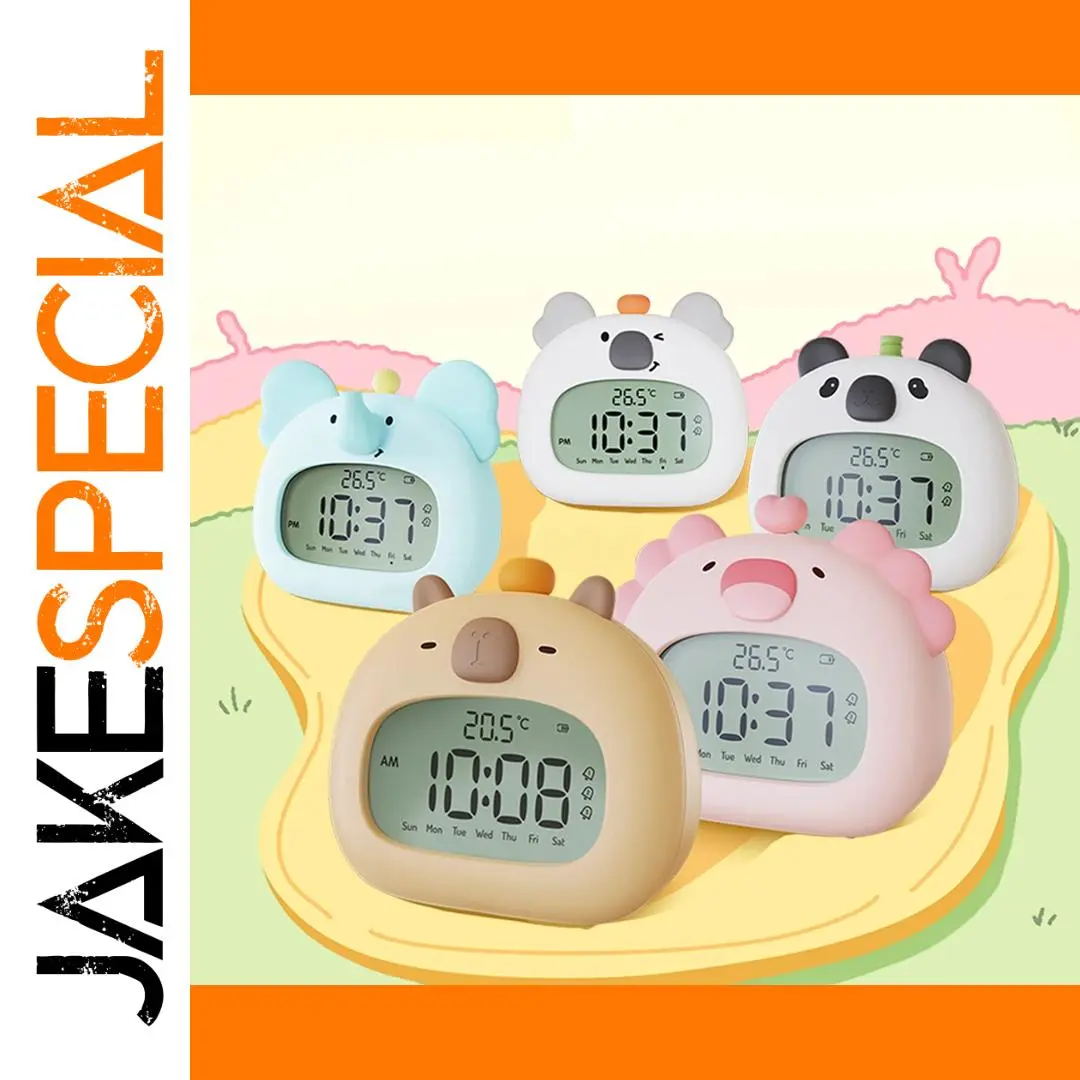 Animal-themed LED Alarm Clock with Night Light 1 Animal-themed LED Alarm Clock with Night Light