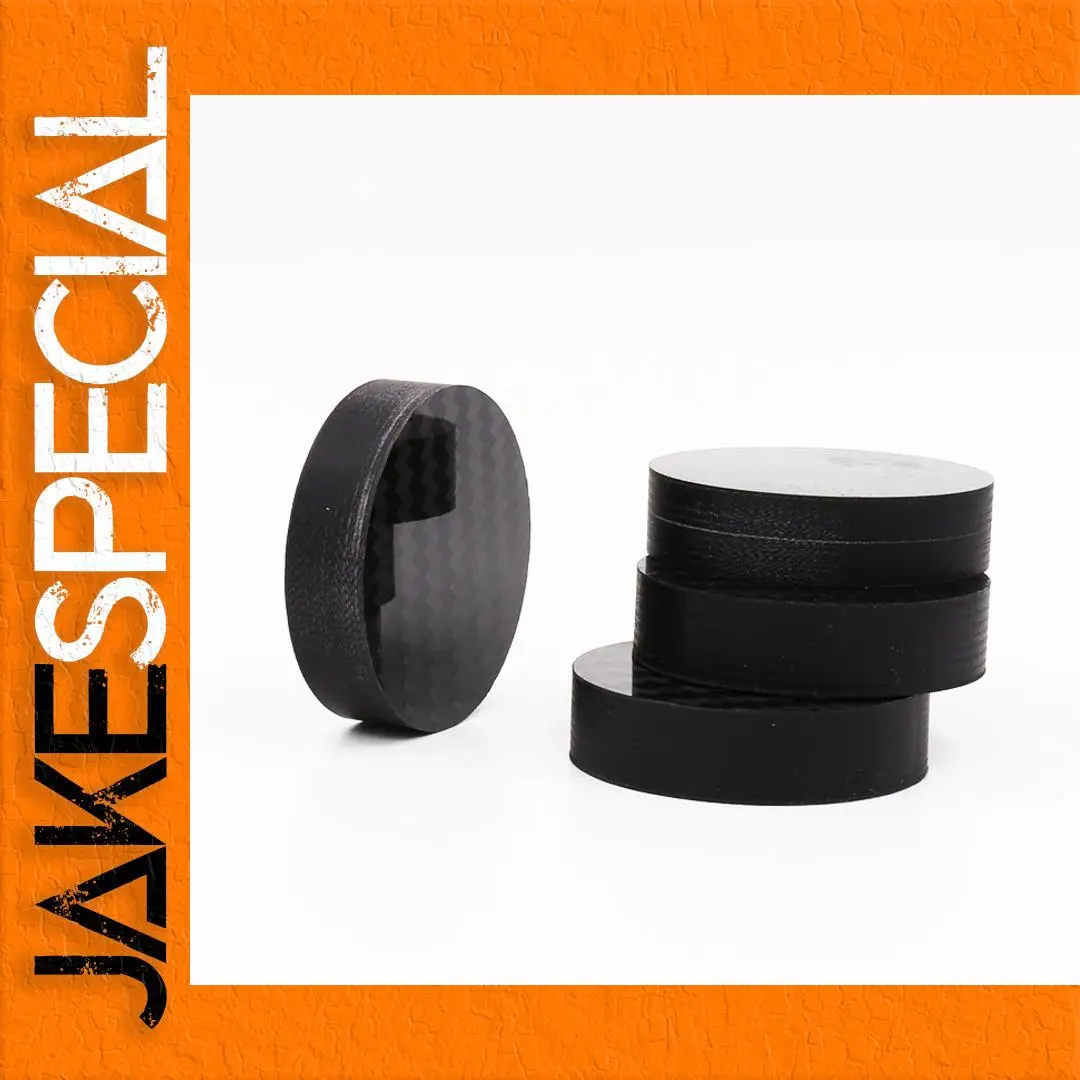 Set of 8 Black Carbon Fiber Vibration Damping Pads 1 Set of 8 Black Carbon Fiber Vibration Damping Pads