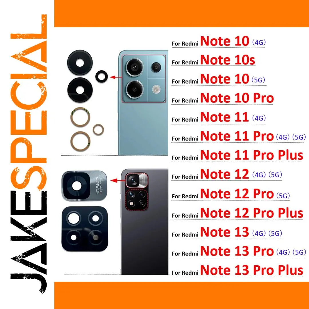 Xiaomi Redmi Camera Glass for Note 10/11/12/13 Series 1 Xiaomi Redmi Camera Glass for Note 10/11/12/13 Series