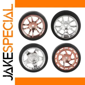 1/18 Scale RC Drift Wheel Set in Metallic Finish
