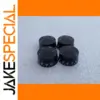 Black Electric Guitar Speed Knobs Set of Four