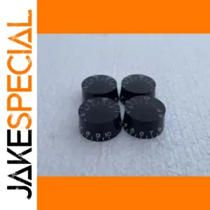 Black Electric Guitar Speed Knobs Set of Four