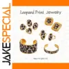 Wild Leopard Print Jewelry Set for Women