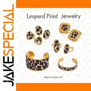 Wild Leopard Print Jewelry Set for Women