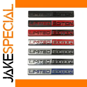 Limited Edition Metal Car Sticker Collection