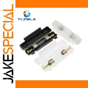 Automotive 6x30mm Glass Fuse Holders 5-Pack