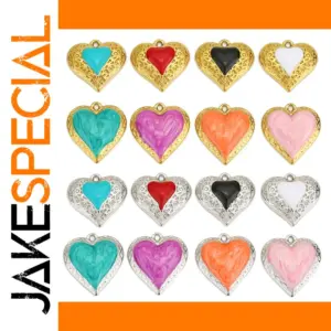 Vibrant Stainless Steel Enamel Jewelry Charms Set