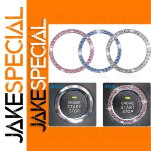 Crystal Car Ignition Switch Decor Ring