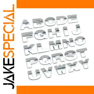 Chrome 3D Letters for Customization