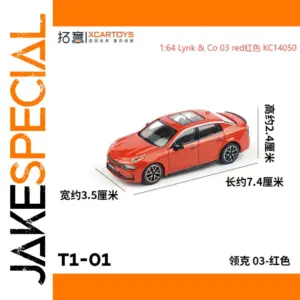 Red Alloy Scale Model of Lynk & Co 03