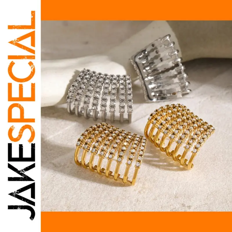 Timeless Elegance: The Stainless Steel Gold Stud Earrings for Women 1 94e92c2956e2476ba7c053e8 product image