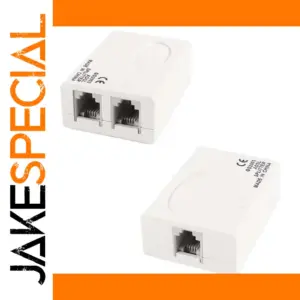 White ADSL Line Splitter for Clear Signal