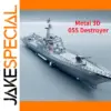 Metal Destroyer Ship Model for Display