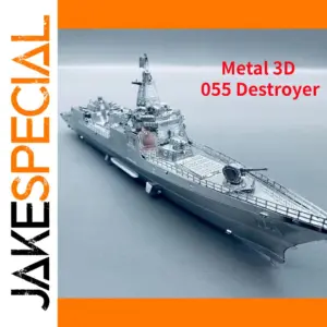 Metal Destroyer Ship Model for Display