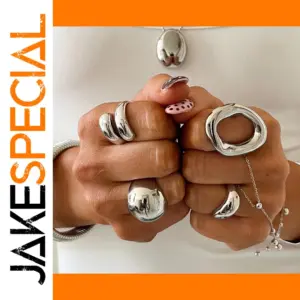 Modern Stainless Steel Asymmetric Ring