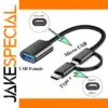 2-in-1 USB 3.0 OTG Adapter Cable 20cm