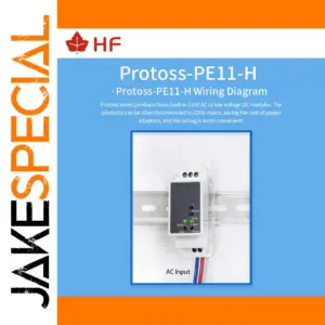 Protoss-PE11 DIN-Rail RS485 to Ethernet Converter