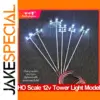 HO Scale Miniature Street Light Set (2, 3, or 4 Pieces)
