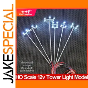 HO Scale Miniature Street Light Set (2, 3, or 4 Pieces)