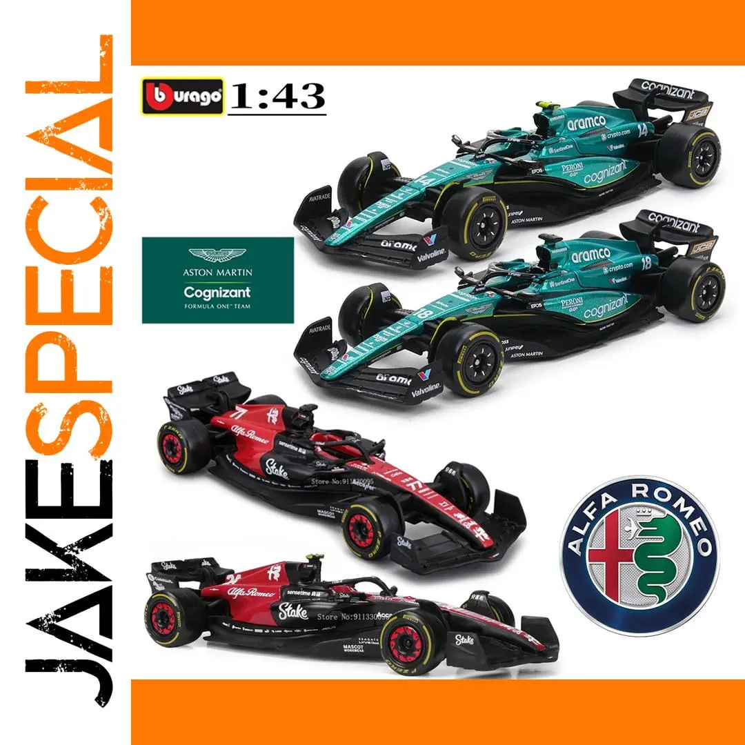 1:43 Scale Bburago F1 Model Cars Collection 1 1:43 Scale Bburago F1 Model Cars Collection