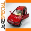 Red Diecast SUV Model with Flaws