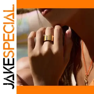 Gold Stainless Steel Women's Cocktail Ring