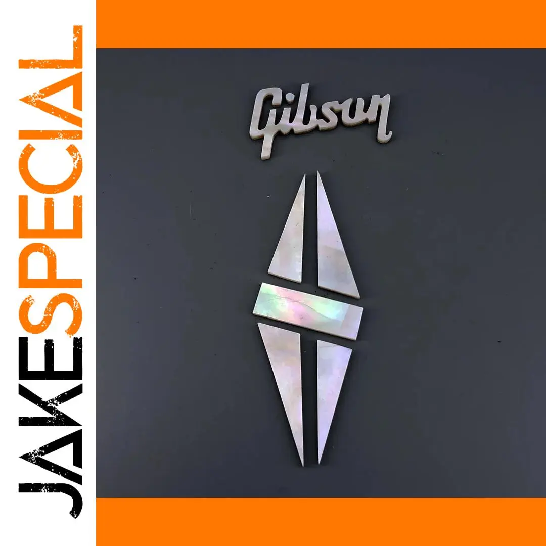 Mother of Pearl Gibson Logo Inlay Set 1 Mother of Pearl Gibson Logo Inlay Set