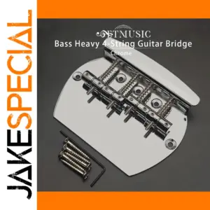 Heavy Chrome 4-String Bass Guitar Bridge