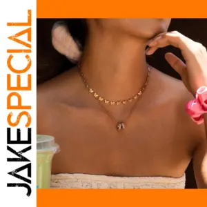 Elegant Stainless Steel Rhinestone Flower Necklace