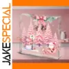 Pink Christmas Scene Acrylic Wall Decor