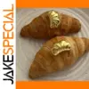 Stainless Steel Croissant Earrings for Women