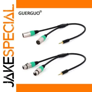 Professional 3.5mm to XLR Audio Extension Cable (0.3m/0.5m)