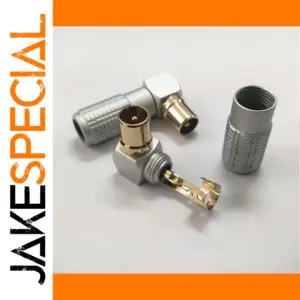 90-Degree RF Coax Connector for TV and FM