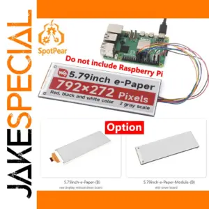 5.79-inch E-Paper Ink Display with Red Option