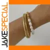 Stainless Steel Gold-Tone Women's Bracelet