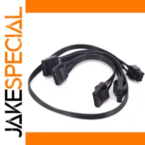6-Pin to SATA Power Cable Set for PC Build
