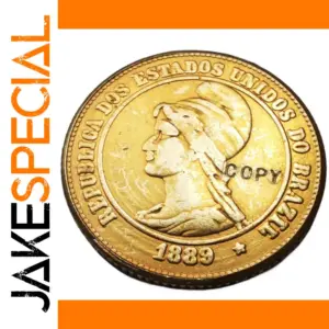 Antique Brazil 1889 Replica Coin